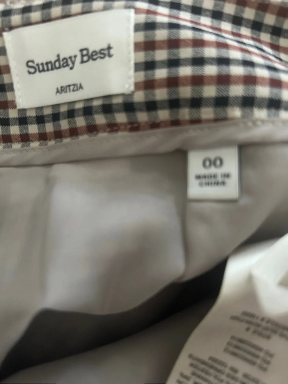 NWOT Aritzia plaid mini skirt